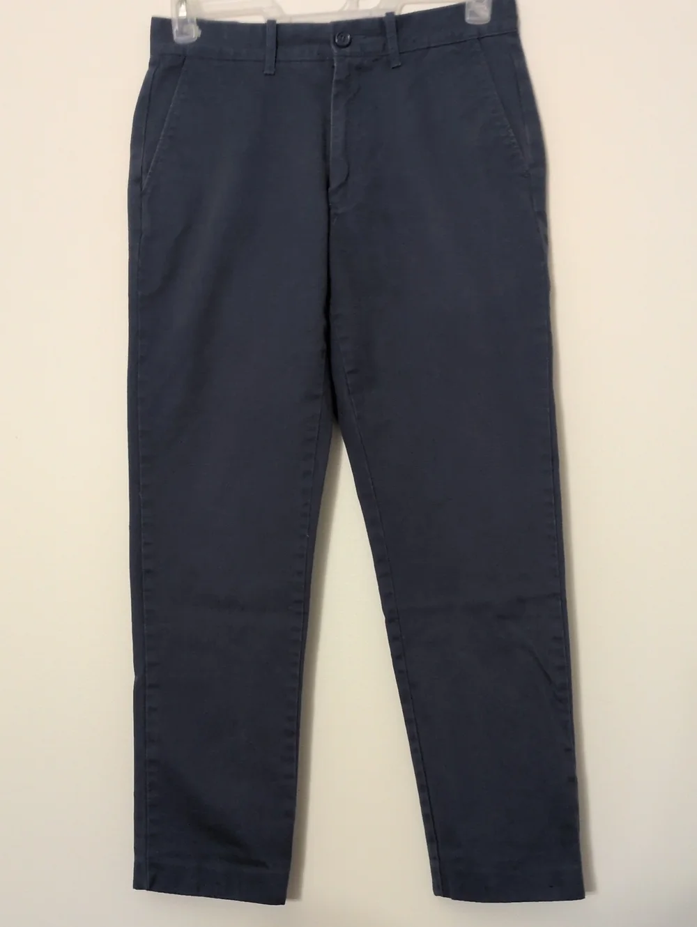J Crew The Sutton Men's Blue Chino Pants. 100% Cotton GUC Size 30x29 4 Pockets